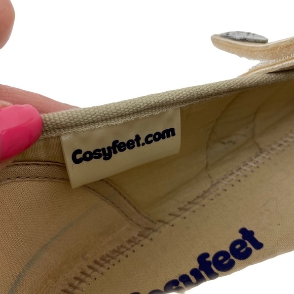 Cosyfeet Shoes Flats Mary Jane Women’s US Size 9 Tan Brown Hook & Loop Comfort - Picture 6 of 12